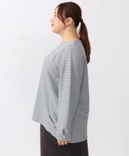 OLKAA29079 eur3(エウルキューブ) 【大きいサイズ】ケーブルジャカードカットソー グレー(92)