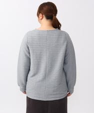 OLKAA29079 eur3(エウルキューブ) 【大きいサイズ】ケーブルジャカードカットソー グレー(92)