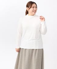 OLKAA30049 eur3(エウルキューブ) 【大きいサイズ】ハイネックカットソー ホワイト(90)