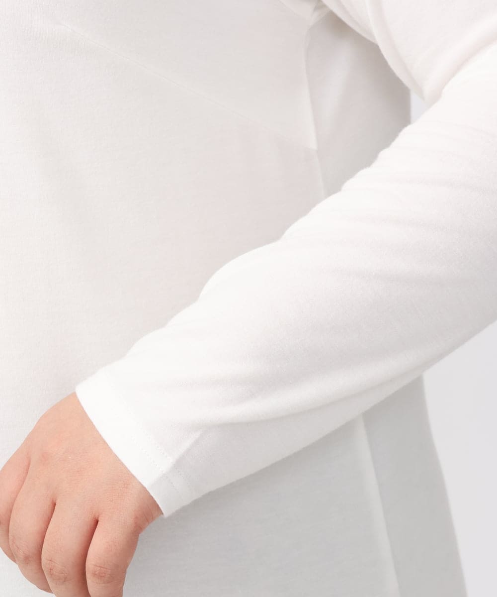 OLKAA30049 eur3(エウルキューブ) 【大きいサイズ】ハイネックカットソー ホワイト(90)