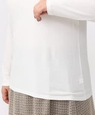 OLKAA30049 eur3(エウルキューブ) 【大きいサイズ】ハイネックカットソー ホワイト(90)