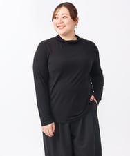 OLKAA30049 eur3(エウルキューブ) 【大きいサイズ】ハイネックカットソー ブラック(94)