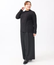 OLKAA30049 eur3(エウルキューブ) 【大きいサイズ】ハイネックカットソー ブラック(94)