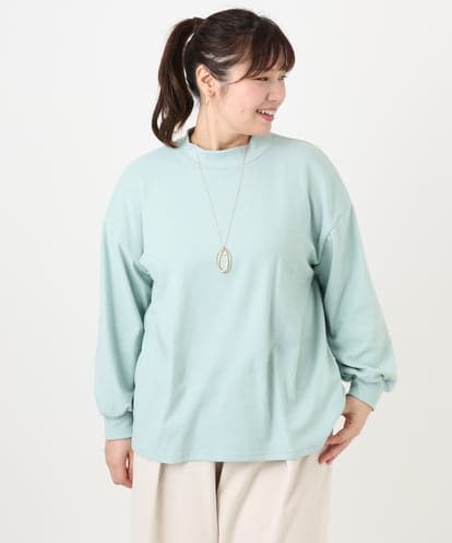 OLKAD06079  【WEB先行販売】【大きいサイズ】なめらかフリースプチハイネック