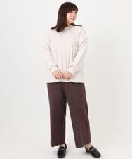 OLKAD06079 eur3(エウルキューブ) 【WEB先行販売】【大きいサイズ】なめらかフリースプチハイネック ホワイト(90)