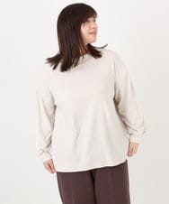 OLKAD06079 eur3(エウルキューブ) 【WEB先行販売】【大きいサイズ】なめらかフリースプチハイネック ホワイト(90)