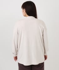 OLKAD06079 eur3(エウルキューブ) 【WEB先行販売】【大きいサイズ】なめらかフリースプチハイネック ホワイト(90)