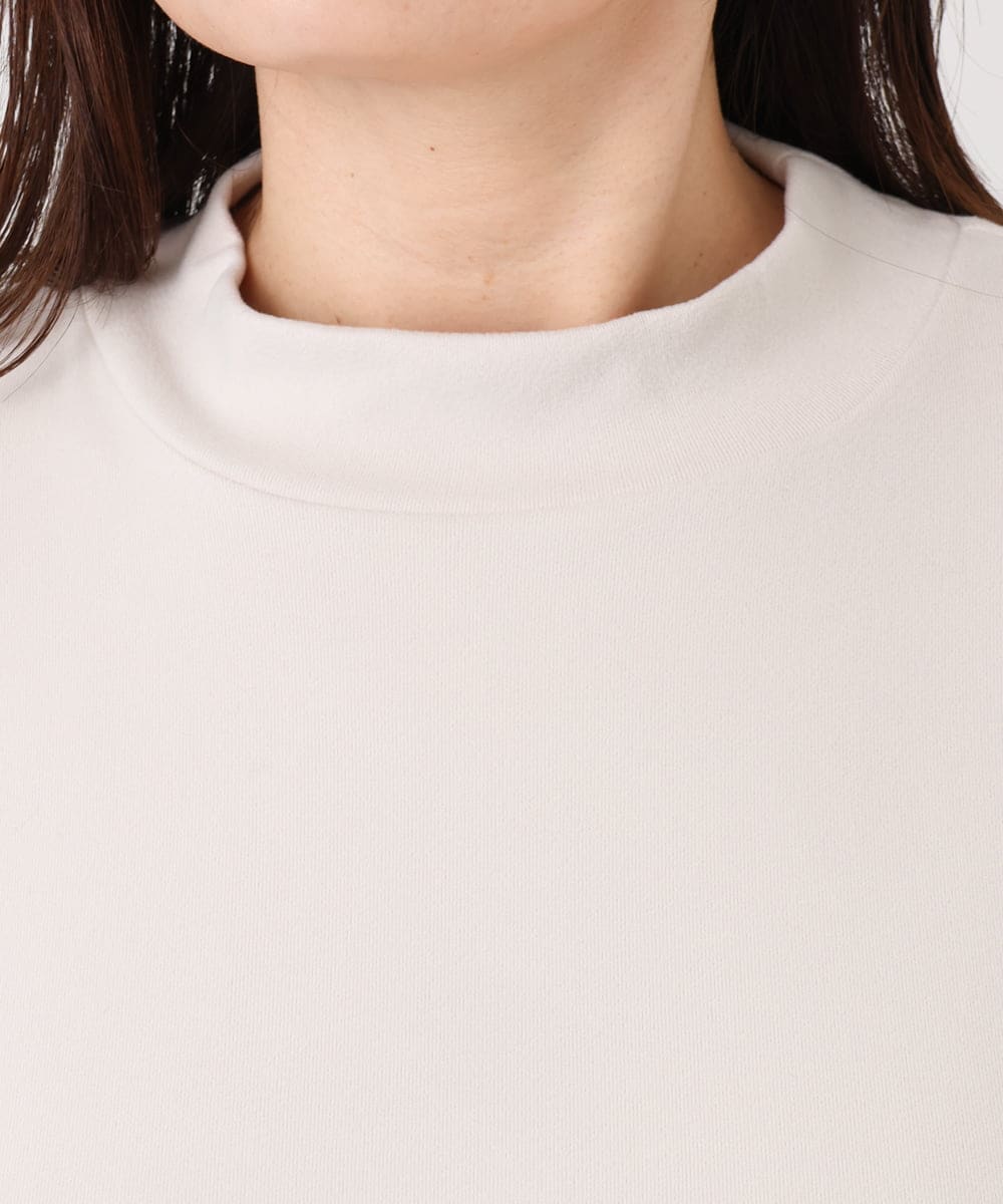 OLKAD06079 eur3(エウルキューブ) 【WEB先行販売】【大きいサイズ】なめらかフリースプチハイネック ホワイト(90)