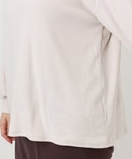 OLKAD06079 eur3(エウルキューブ) 【WEB先行販売】【大きいサイズ】なめらかフリースプチハイネック ホワイト(90)