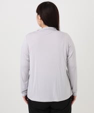 OLKAD09049 eur3(エウルキューブ) 【WEB先行販売】【大きいサイズ】ハイネック長袖カットソー ライトグレー(91)