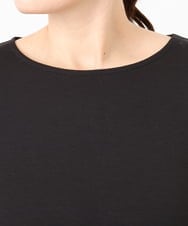 OLKAD17049 eur3(エウルキューブ) 【WEB先行販売】【大きいサイズ】Uネック長袖カットソー ブラック(94)