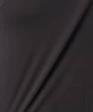 OLKAD17049 eur3(エウルキューブ) 【WEB先行販売】【大きいサイズ】Uネック長袖カットソー ブラック(94)