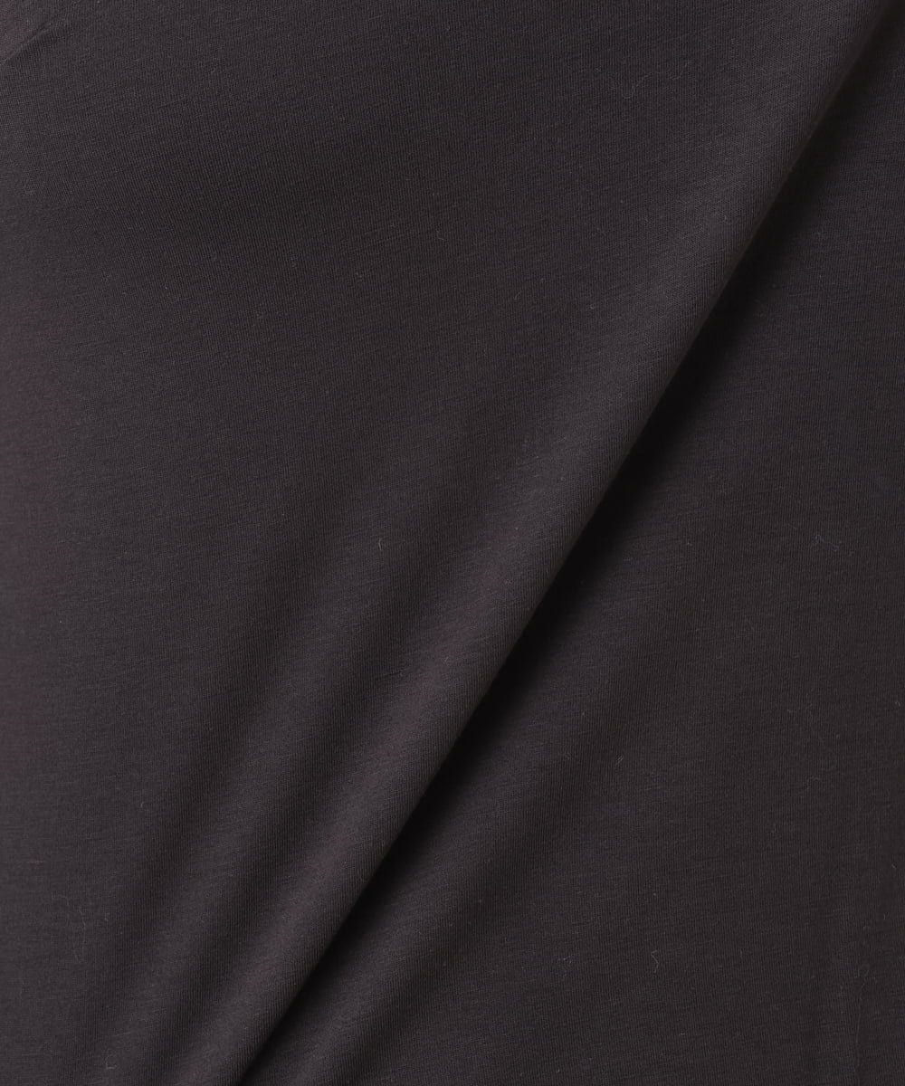 OLKAD17049 eur3(エウルキューブ) 【WEB先行販売】【大きいサイズ】Uネック長袖カットソー ブラック(94)