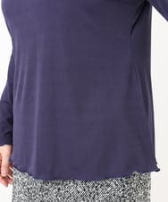 OLKAD20059 eur3(エウルキューブ) 【大きいサイズ】メローリブカットソ ネイビー(57)