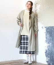 OLKAD25069 eur3(エウルキューブ) 【WEB先行販売】【大きいサイズ】もちもちジャージープルオーバー ライトイエロー(20)