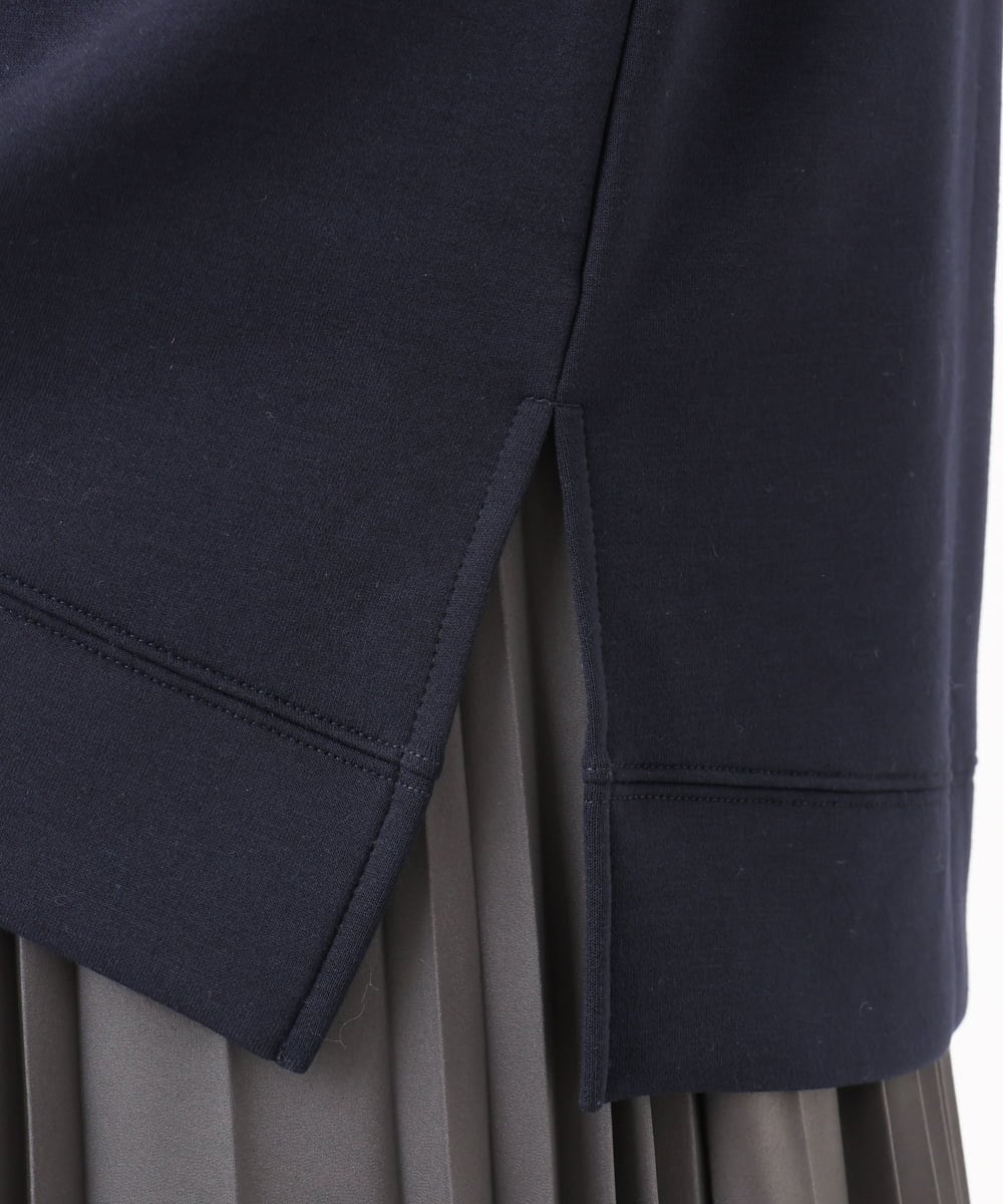 OLKAD25069 eur3(エウルキューブ) 【WEB先行販売】【大きいサイズ】もちもちジャージープルオーバー ネイビー(57)