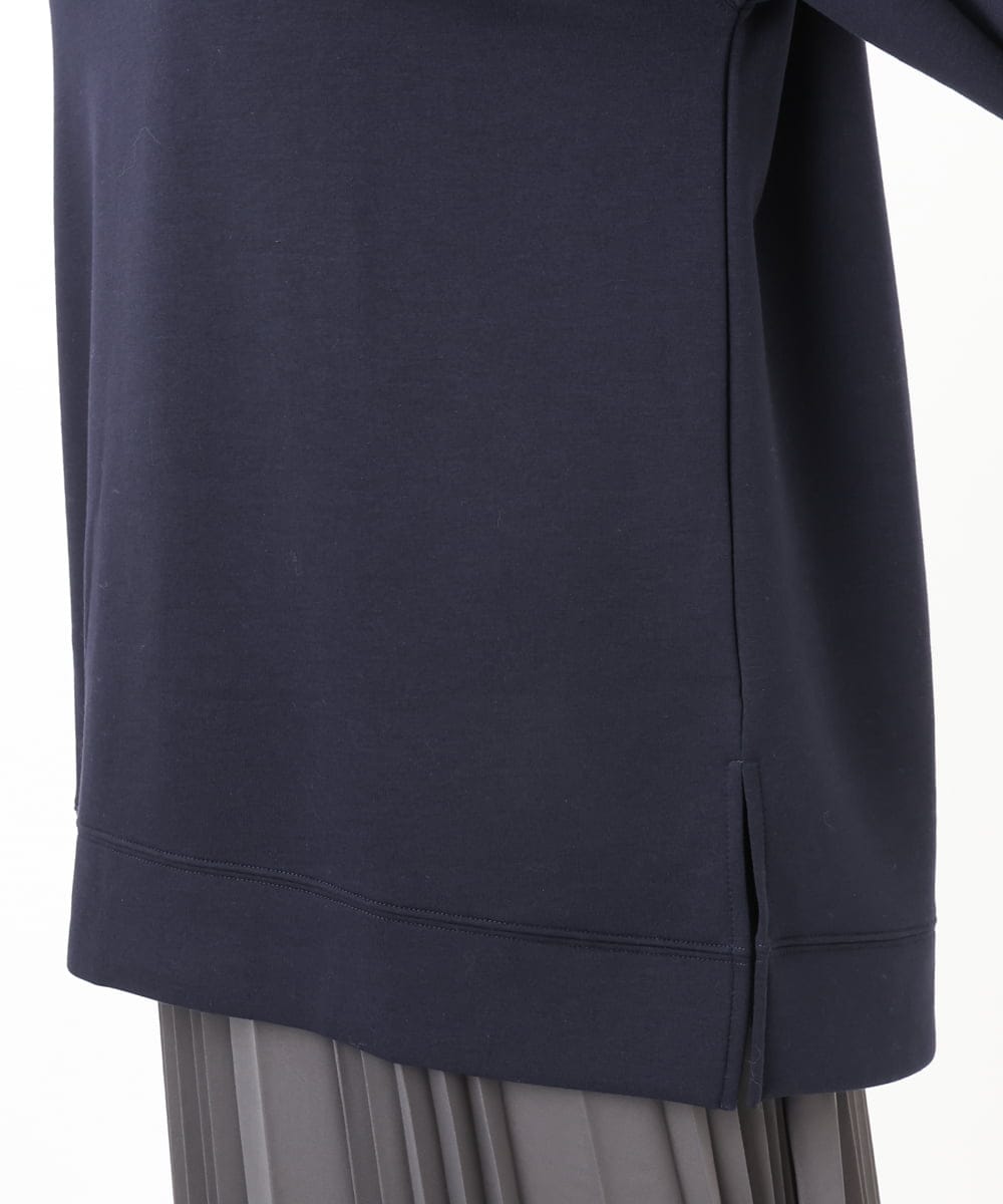 OLKAD25069 eur3(エウルキューブ) 【WEB先行販売】【大きいサイズ】もちもちジャージープルオーバー ネイビー(57)