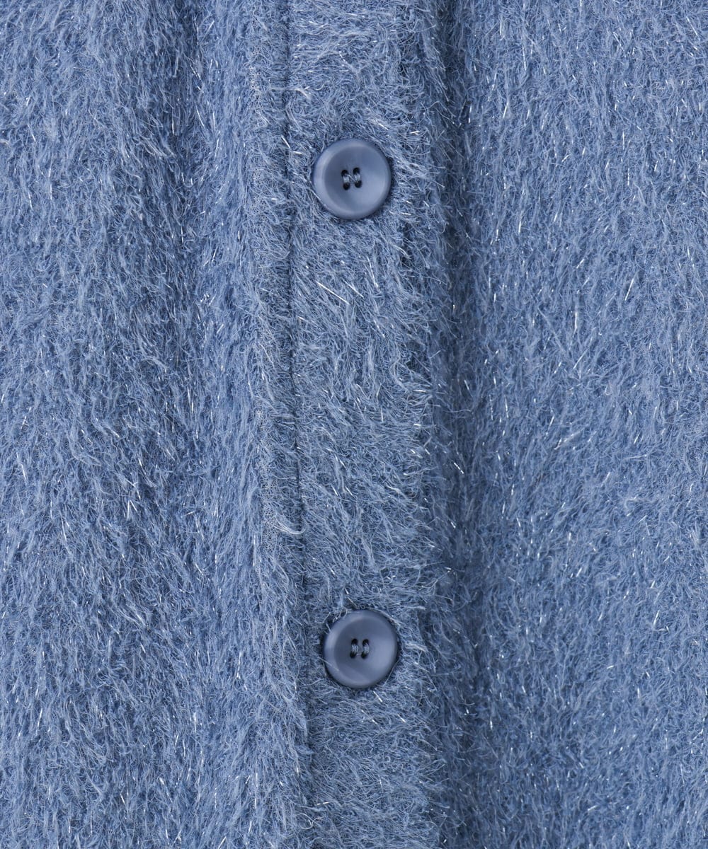 OLKAD35079 eur3(エウルキューブ) 【大きいサイズ】2wayラメシャギーベスト ブルー(55)