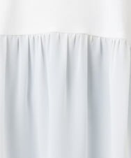 OLKAD36099 eur3(エウルキューブ) 【大きいサイズ】異素材ドッキングカットソー ホワイト(90)