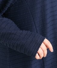 OLKAS17070 eur3(エウルキューブ) 【大きいサイズ】ジャガードカットソー ネイビー(57)