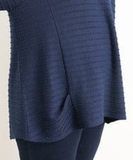 OLKAS17070 eur3(エウルキューブ) 【大きいサイズ】ジャガードカットソー ネイビー(57)
