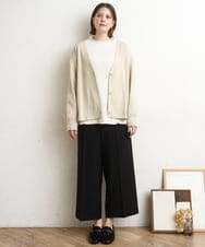 OLKBD31059 eur3(エウルキューブ) 【大きいサイズ】シャーリングメロートップス アイボリー(80)