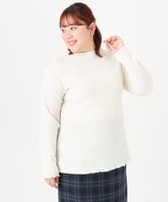 OLKBD31059 eur3(エウルキューブ) 【WEB先行販売】【大きいサイズ】シャーリングメロートップス アイボリー(80)