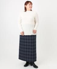 OLKBD31059 eur3(エウルキューブ) 【WEB先行販売】【大きいサイズ】シャーリングメロートップス アイボリー(80)