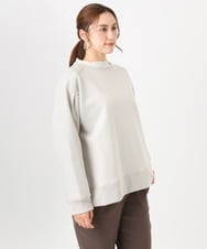 OLKBD31059 eur3(エウルキューブ) 【大きいサイズ】シャーリングメロートップス アイボリー(80)