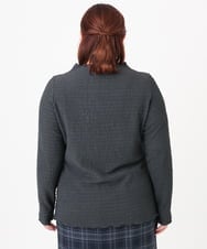 OLKBD31059 eur3(エウルキューブ) 【WEB先行販売】【大きいサイズ】シャーリングメロートップス ダークグレー(93)