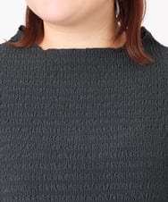 OLKBD31059 eur3(エウルキューブ) 【WEB先行販売】【大きいサイズ】シャーリングメロートップス ダークグレー(93)