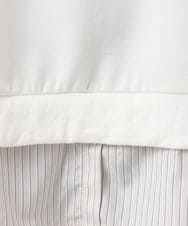 OLKBD37099 eur3(エウルキューブ) 【大きいサイズ】レイヤード風ボウタイトップス ホワイト(90)