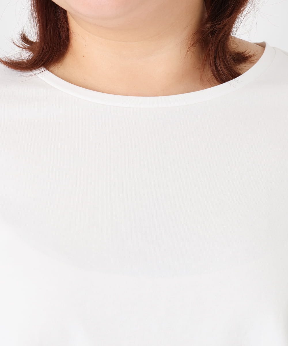 OLKBD90079 eur3(エウルキューブ) 【大きいサイズ】シャツヘムドッキングプルオーバー アイボリー(80)