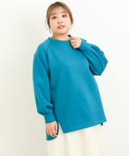 OLKBS18070 eur3(エウルキューブ) 【大きいサイズ/a.v.v×eur3】ダンボールカットソー ブルー(55)