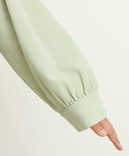 OLKBS21080 eur3(エウルキューブ) 【大きいサイズ】パールキーネックカットソー ライトグリーン(30)