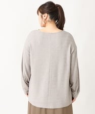 OLKBV38089 eur3(エウルキューブ) 【大きいサイズ】ケーブルジャージーカットソー モカ(84)