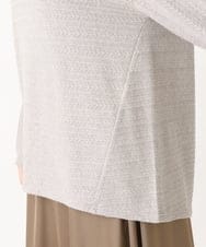 OLKBV38089 eur3(エウルキューブ) 【大きいサイズ】ケーブルジャージーカットソー モカ(84)