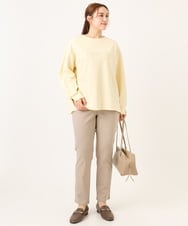 OLKCD08064 eur3(エウルキューブ) 【大きいサイズ】ロゴスウェットライクプルオーバー ライトイエロー(20)