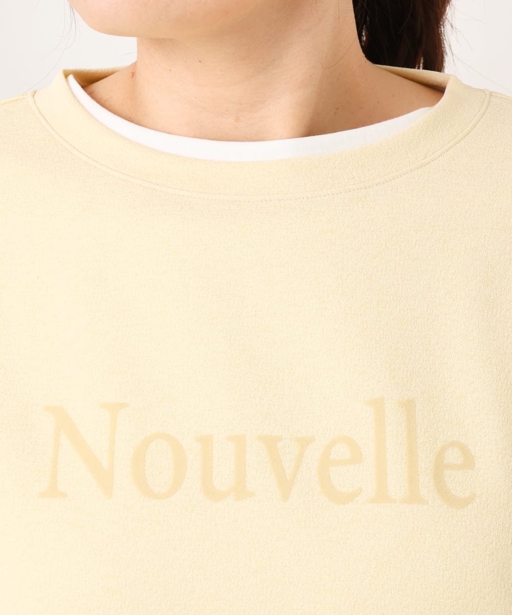 OLKCD08064 eur3(エウルキューブ) 【大きいサイズ】ロゴスウェットライクプルオーバー ライトイエロー(20)