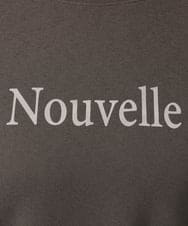 OLKCD08064 eur3(エウルキューブ) 【大きいサイズ】ロゴスウェットライクプルオーバー ダークグレー(93)