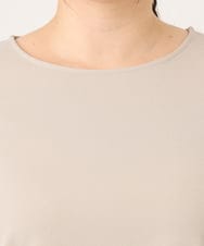OLKDA01099 eur3(エウルキューブ) 【大きいサイズ】カットジョーゼットイレヘムトップス グレージュ(89)