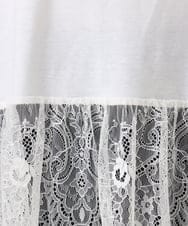 OLKDD02069 eur3(エウルキューブ) 【WEB先行販売】【大きいサイズ】レースヘムタンクトップ ホワイト(90)