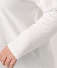 OLKDD03069 eur3(エウルキューブ) 【WEB先行販売】【大きいサイズ】コットン長袖Tシャツ アイボリー(ロゴ）