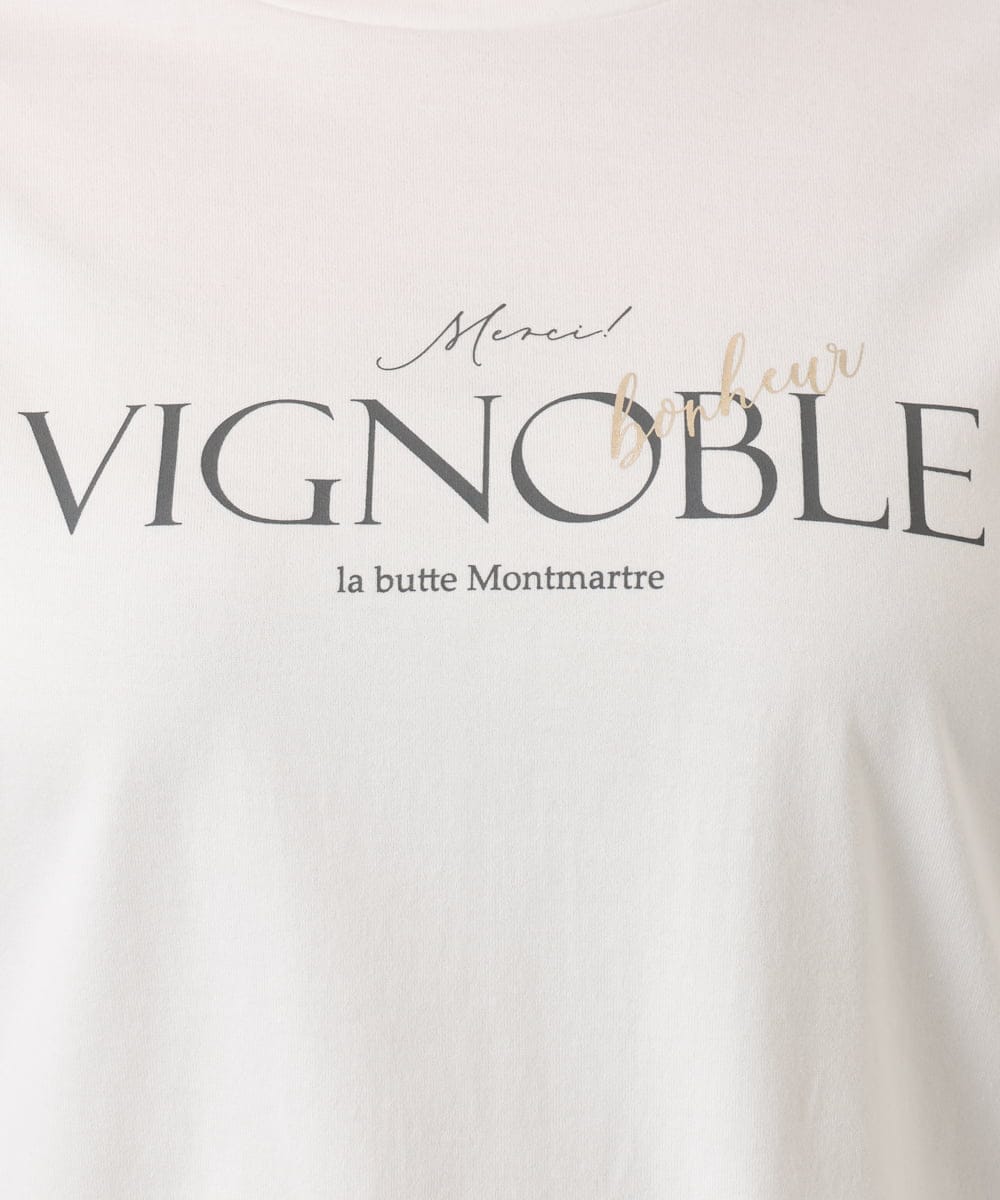 OLKDD03069 eur3(エウルキューブ) 【WEB先行販売】【大きいサイズ】コットン長袖Tシャツ アイボリー(ロゴ）