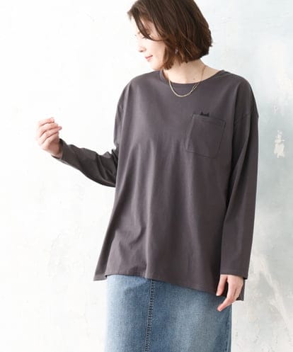 OLKDD03069 eur3 【WEB先行販売】【大きいサイズ】コットン長袖Tシャツ
