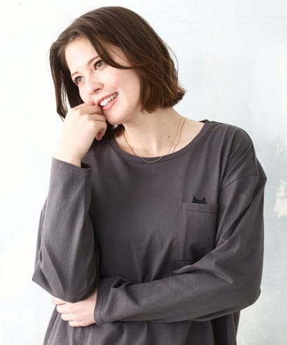 OLKDD03069 eur3 【大きいサイズ】コットン長袖Tシャツ