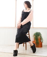 OLKDD05069 eur3(エウルキューブ) 【WEB先行販売】【大きいサイズ】リップルジャージー2WAYカットソー ライトピンク