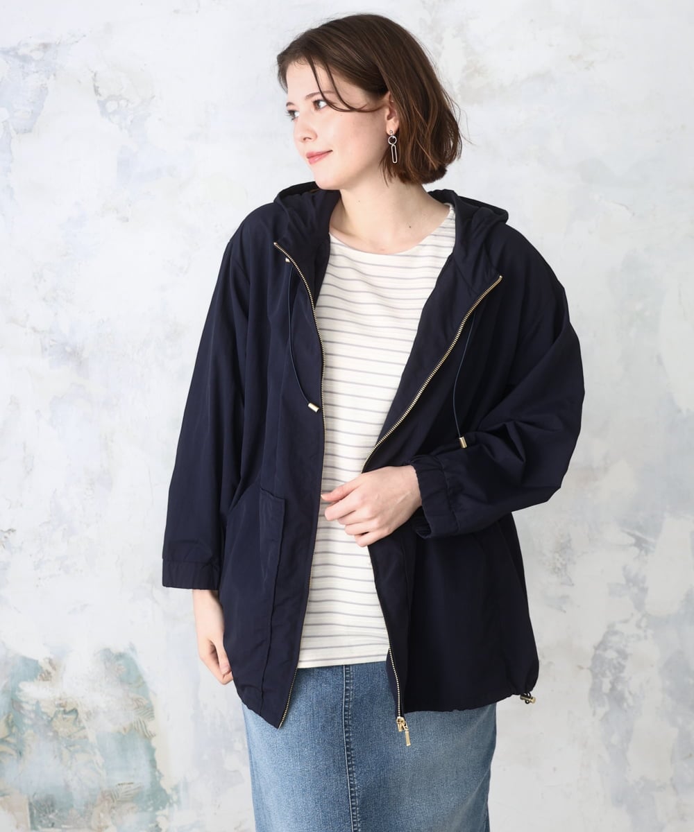 OLKDD15059 eur3(エウルキューブ) 【WEB先行販売】【大きいサイズ】リップルボーダーカットソー アイボリー