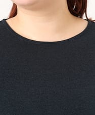 OLKDD16069 eur3(エウルキューブ) 【WEB先行販売】【大きいサイズ】バックスリットプルオーバー ネイビー