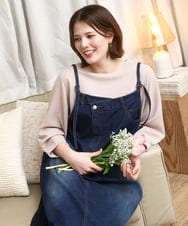 OLKDD16069 eur3(エウルキューブ) 【WEB先行販売】【大きいサイズ】バックスリットプルオーバー グレージュ